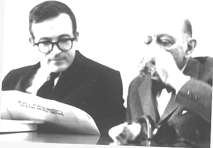 LINK: Robert Craft and Igor Stravinsky study Bo Nilsson's Partitur 1961 in Stockholm. PhotoCopyright: Ture Sjolander.